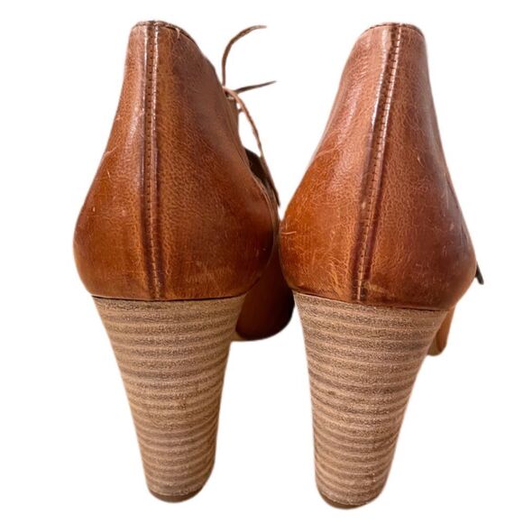 Paul Green Jansen Beige Lace Up Ankle Bootie Sandals - Picture 5 of 7